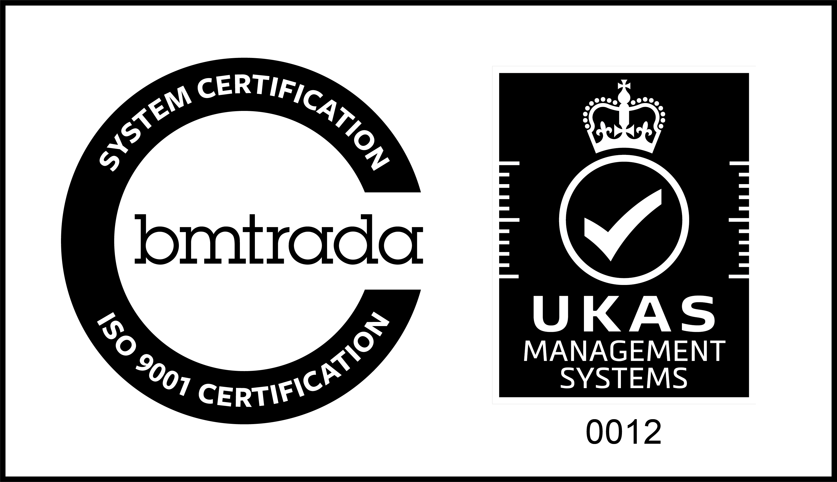 SYSTEM CERTIFICATION bmtrada ISO 9001 CERTIFICATION UKAS MANAGEMENT SYSTEMS 012